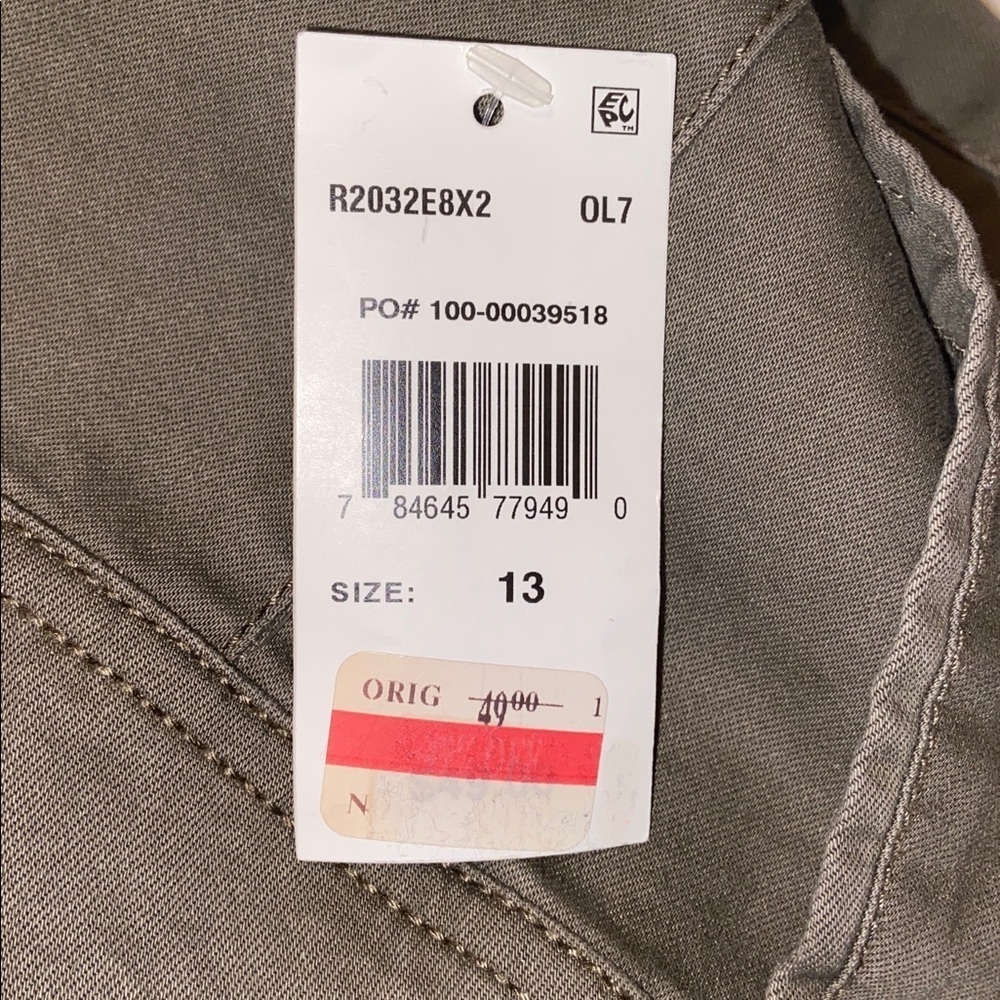 Rewind Women’s Juniors Gray Khaki Skinny Jeans Size 13/31W - Picture 5 of 6